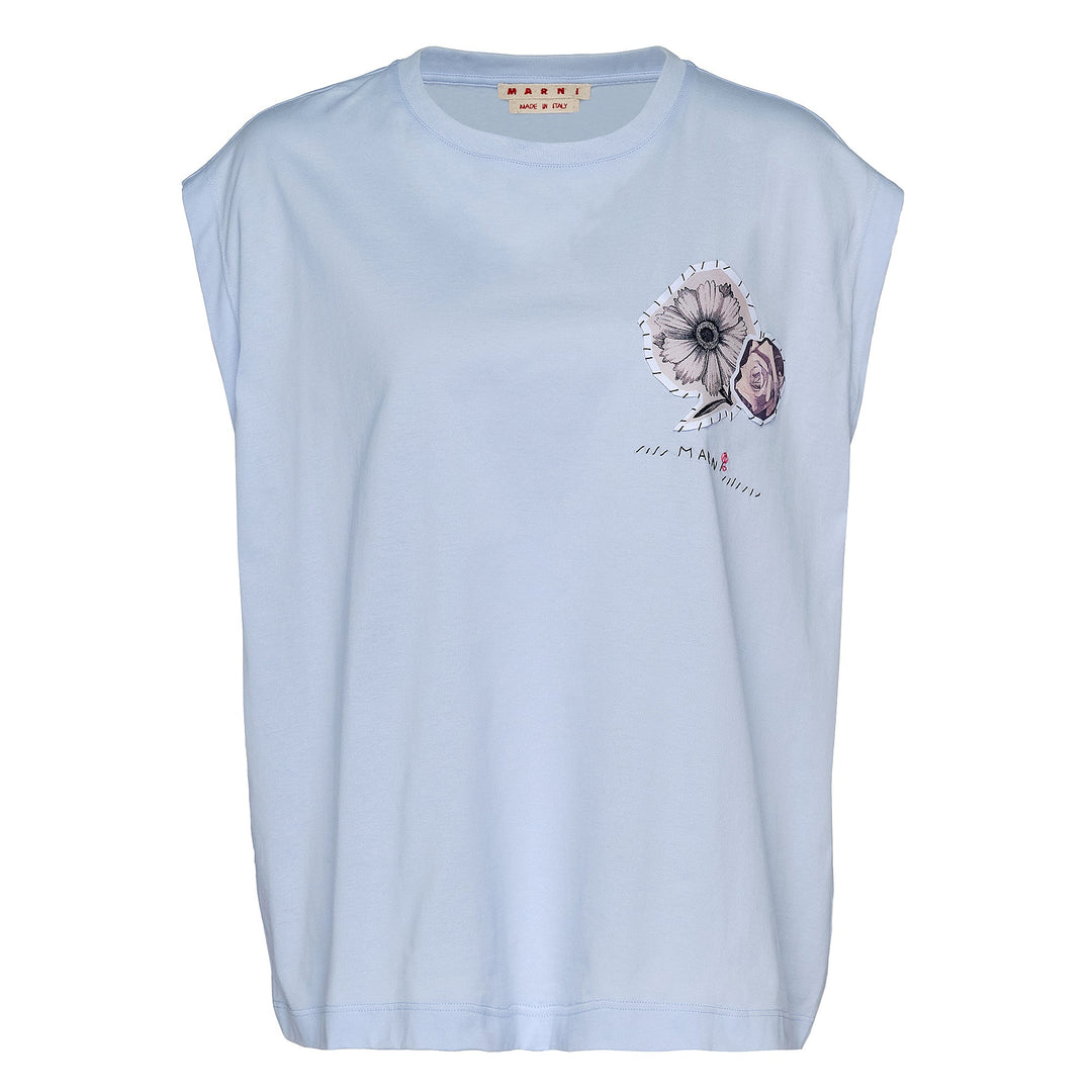 Sleeveless Crewneck T-Shirt