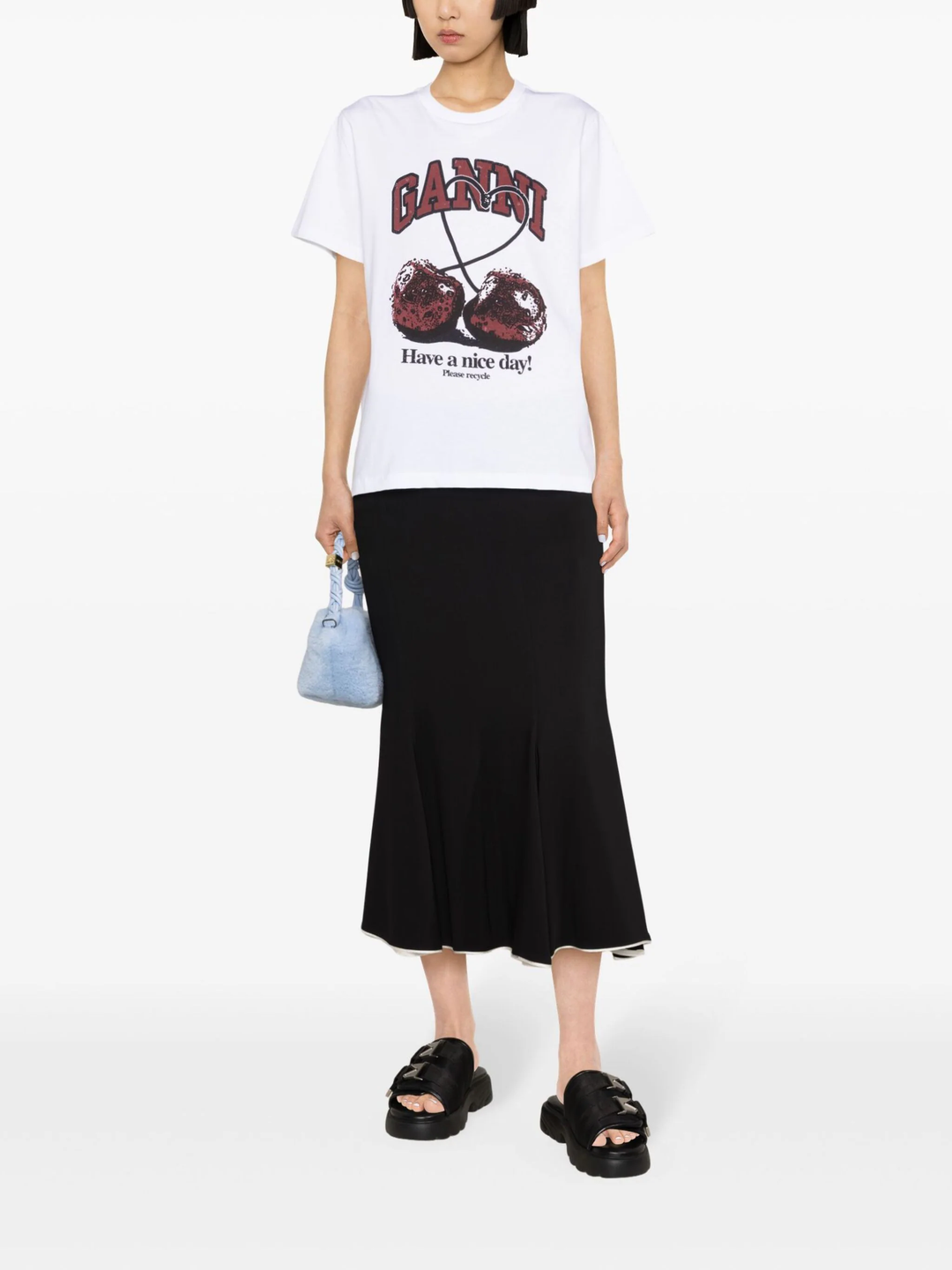 Basic Jersey Cherry Relaxed T-Shirt