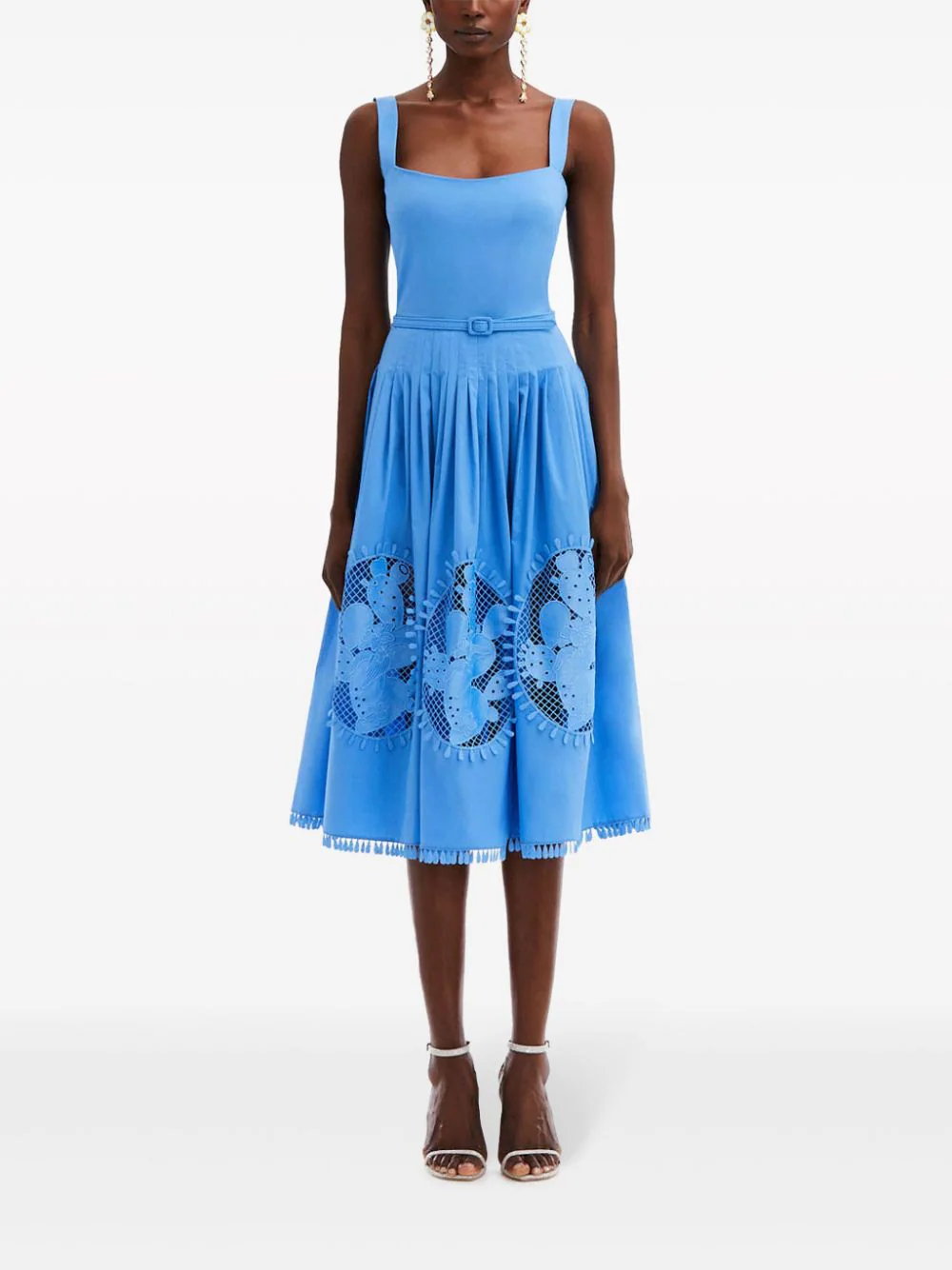 Sleeveless Scoop Neck Cactus Dress –