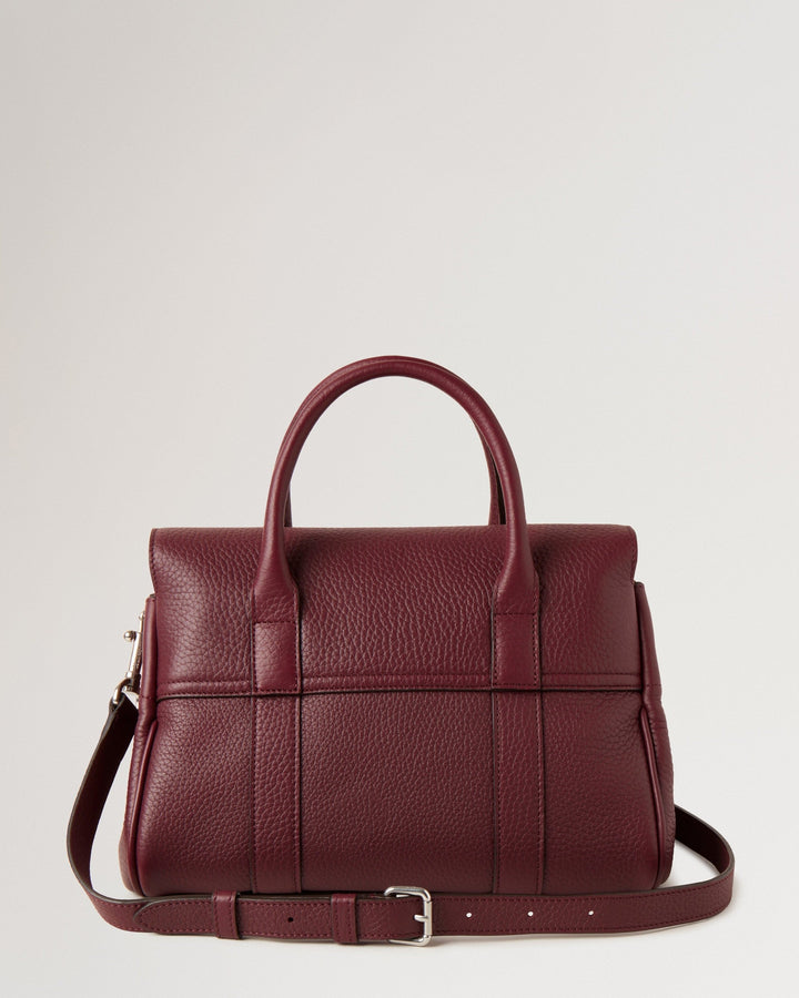 Bayswater Satchel Black Cherry Heavy Grain