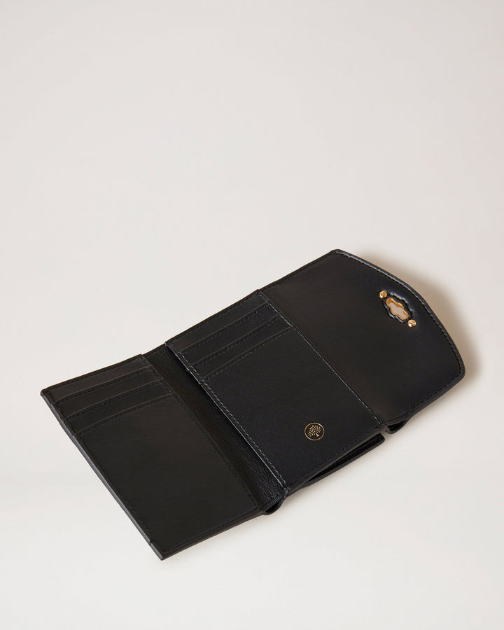 Darley Folded Multi-Card Wallet Black Small Classic Grain