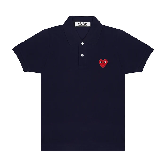 Polo T-Shirt With Red Emblem Unisex