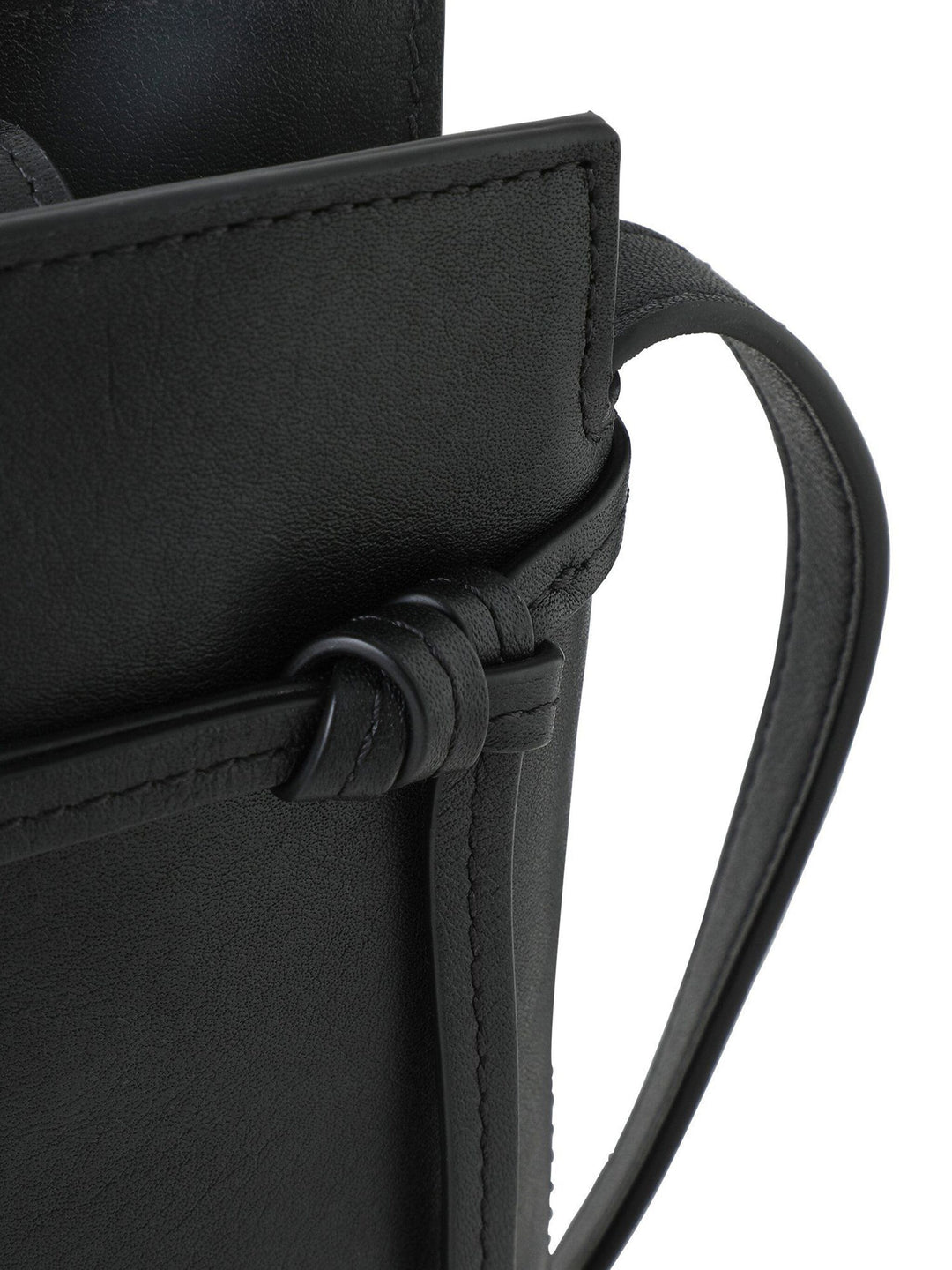 Clovelly Phone Pouch Black Refined Flat Calf