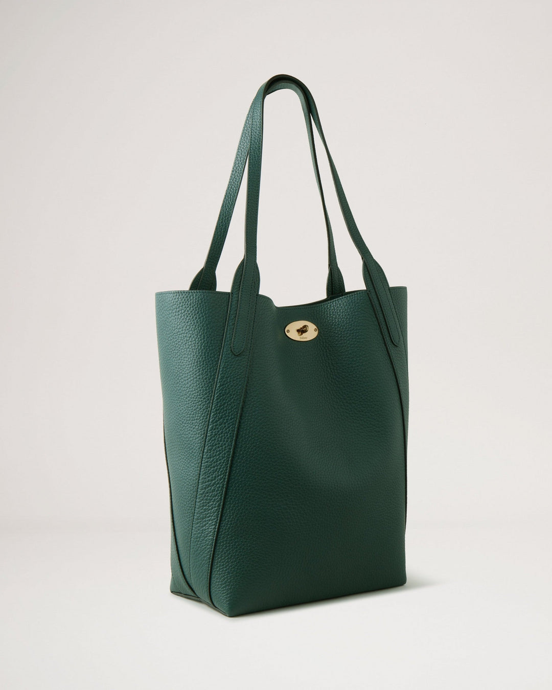 North South Bayswater Tote Mulberry Green Heavy Grain