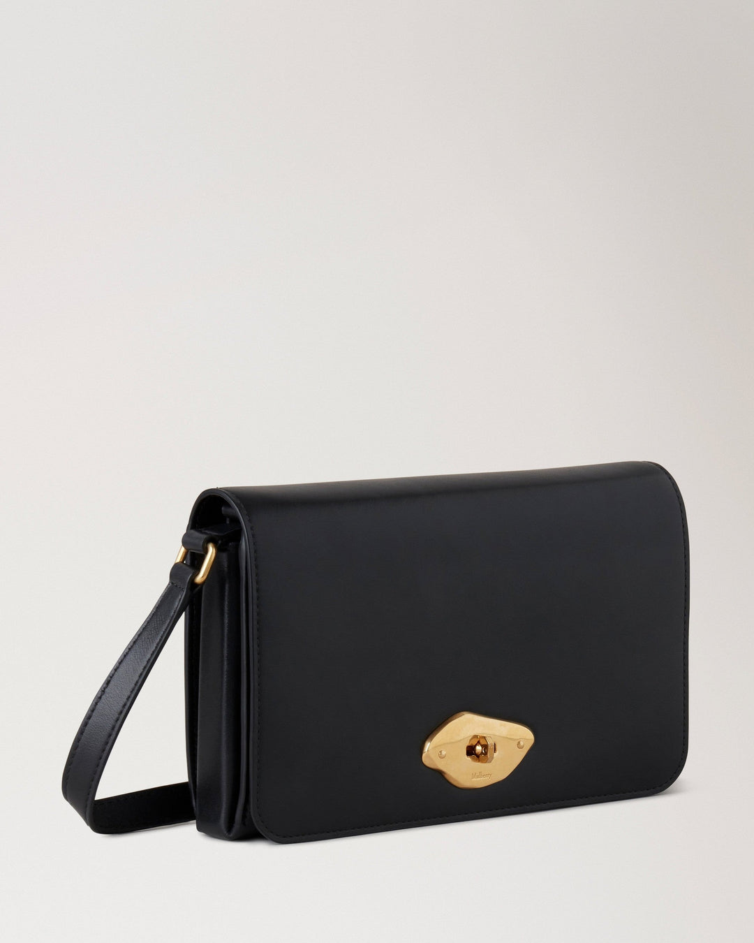 Lana Wallet On Strap Black High Gloss Leather