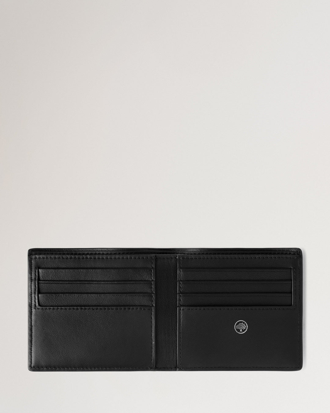 Farringdon 8 Card Wallet Black Small Pebble Grain