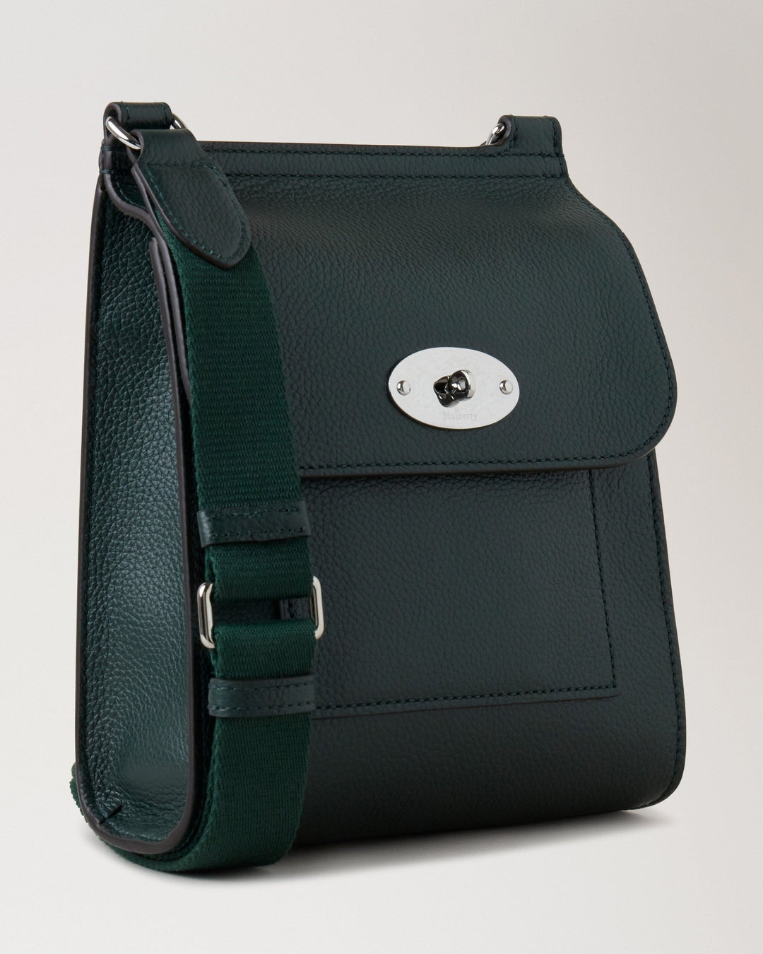 Small Antony Mulberry Green Small Classic Grain Leather