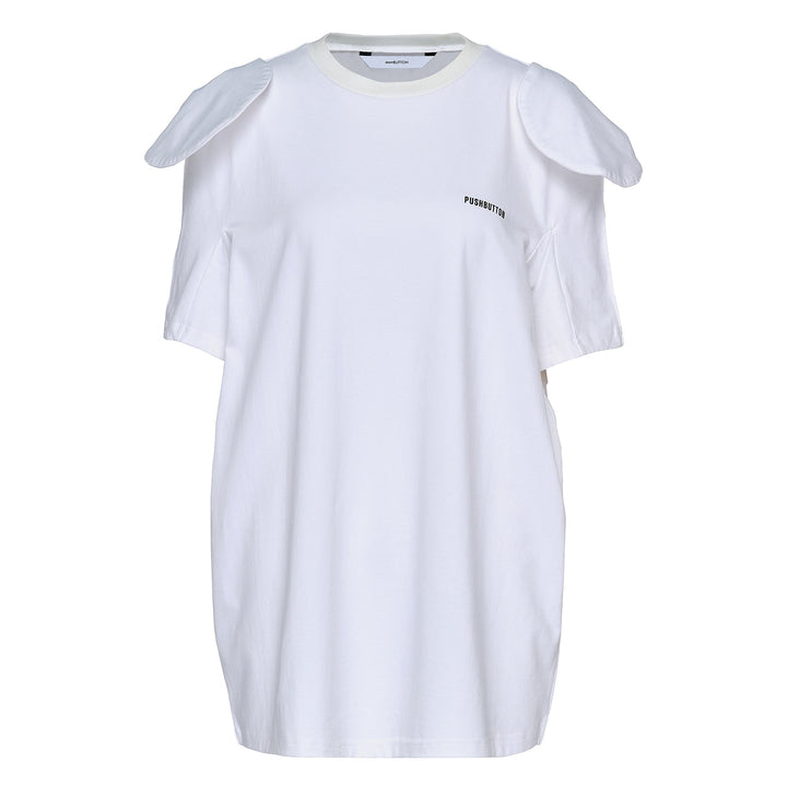 White Mickey Mouse Shoulder T-Shirt