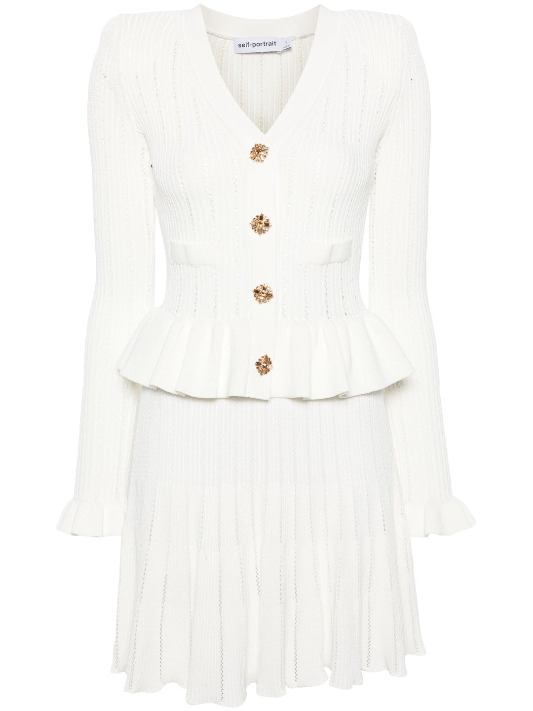 White Knit Peplum Mini Dress Club21.com White Knit Peplum Mini Dress Club21.com