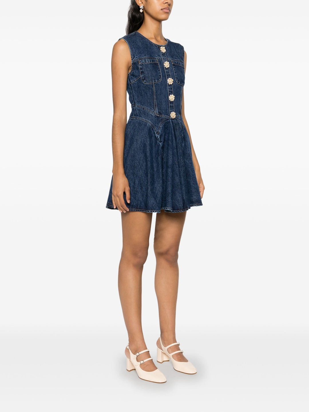 Denim Skater Mini Dress Club21.com Denim Skater Mini Dress Club21.com