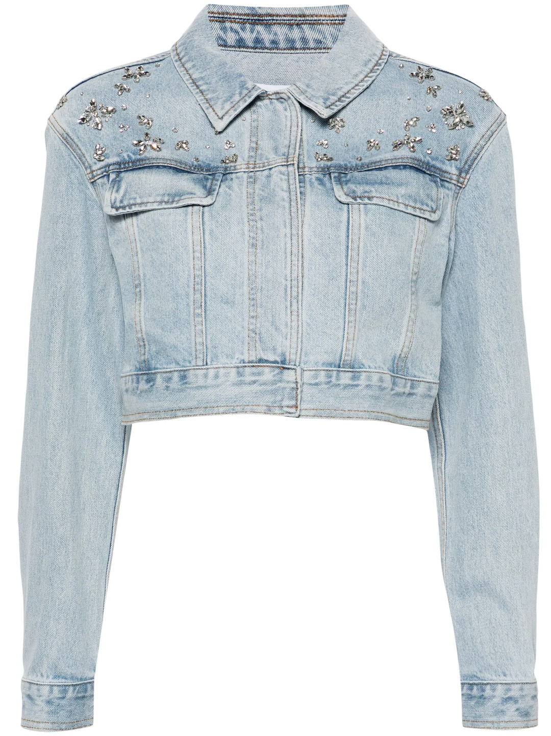 Crystal Embellished Denim Jacket