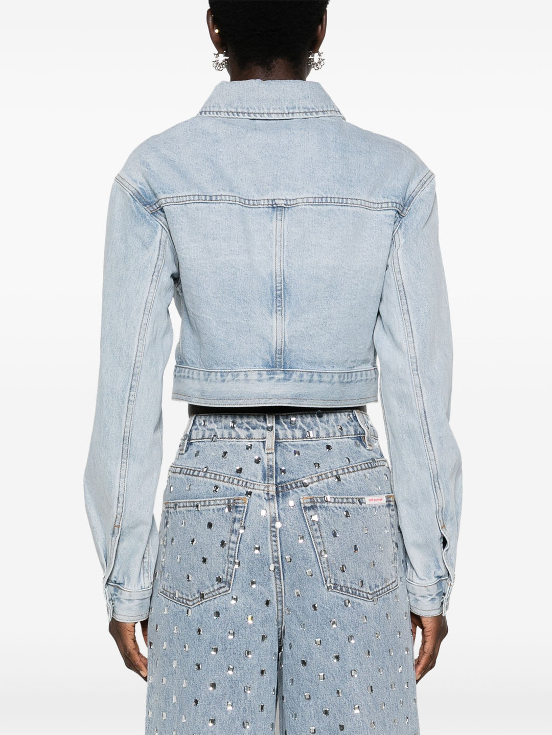 Crystal Embellished Denim Jacket