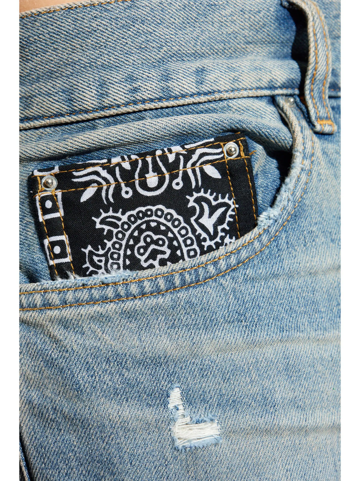 Bandana Repair Straight Jean