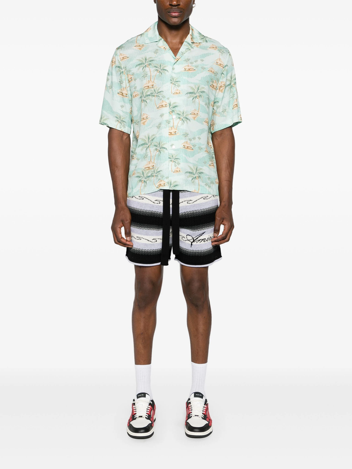 Amiri Repeat Palm Camp Shirt