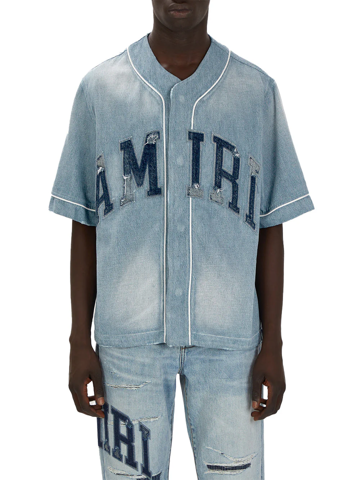 Amiri Sunfaded Baseball Shirt