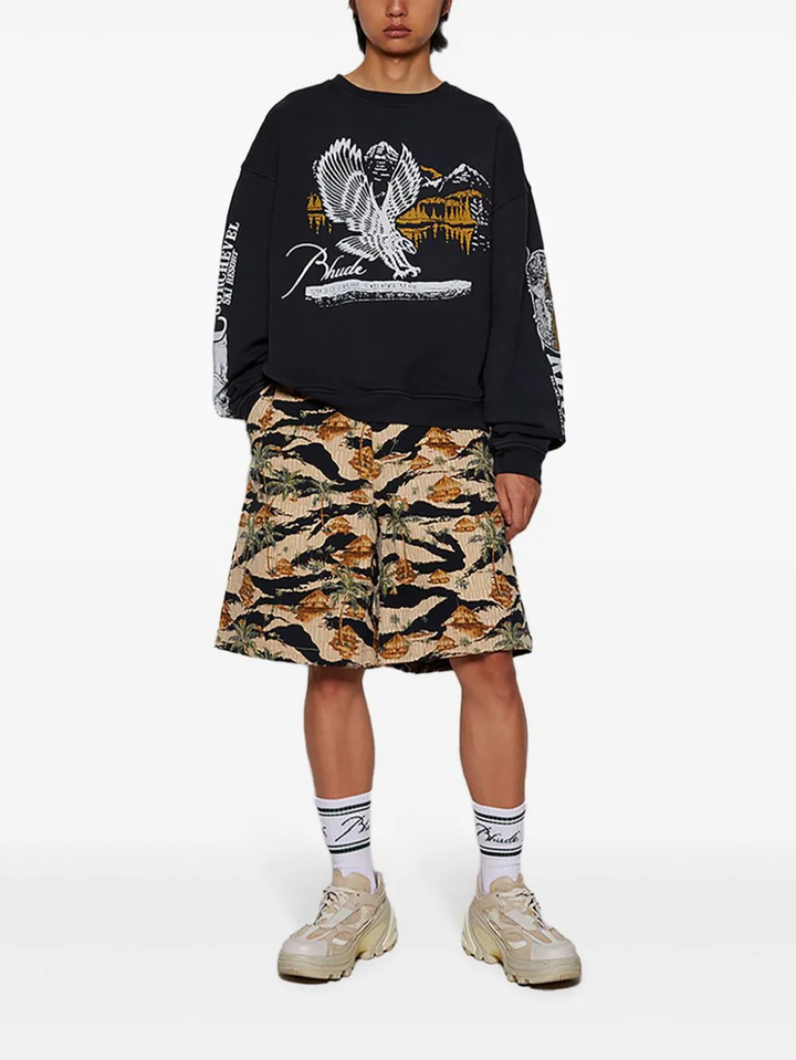 Amiri Repeat Palm Skater Shorts