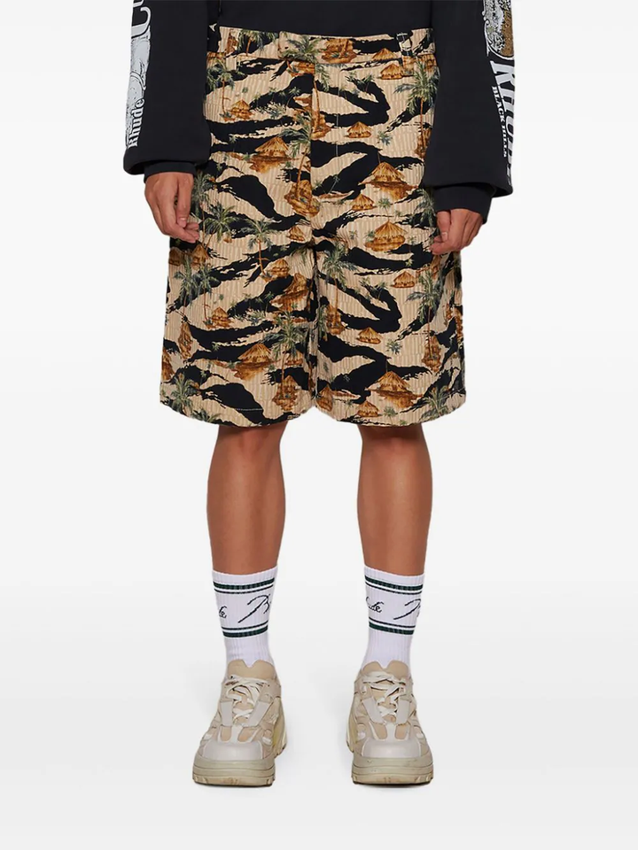 Amiri Repeat Palm Skater Shorts