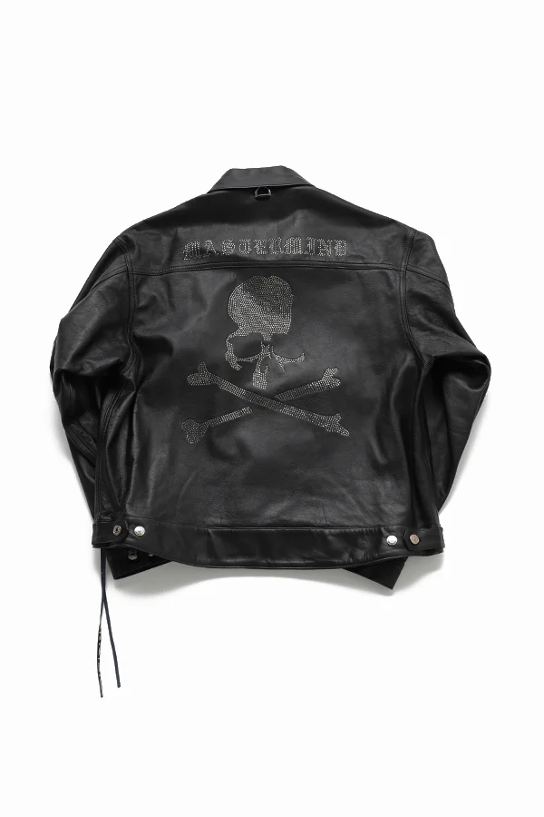 Swarovski Crystals Leather Jacket