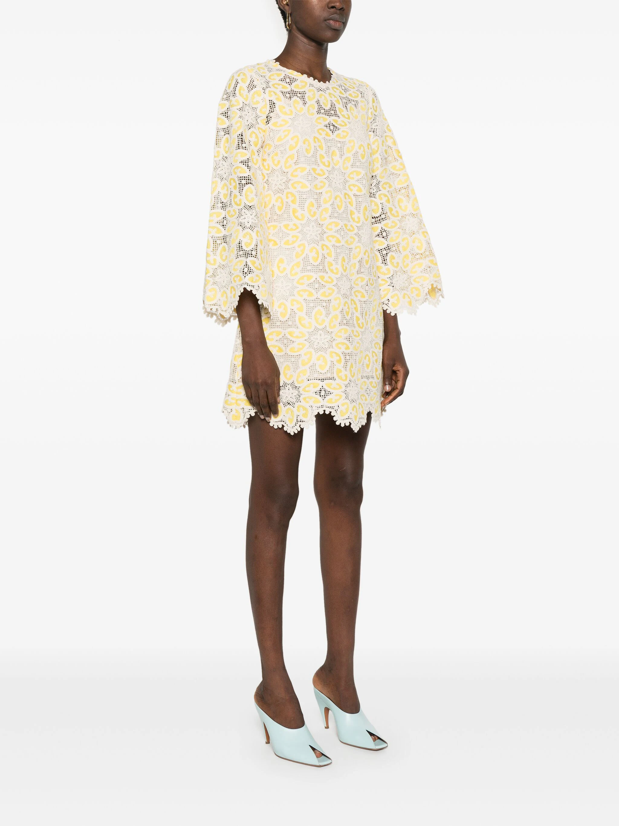 zimmermann golden lace mini dress Zimmermann Gold Lace Mini Dress Zimmermann Golden Lace Mini Dress, Cream/yellow, Size