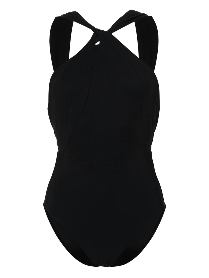 Ottie High Neck Draped One Piece