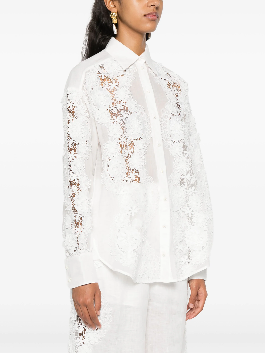 Halliday Lace Flower Shirt