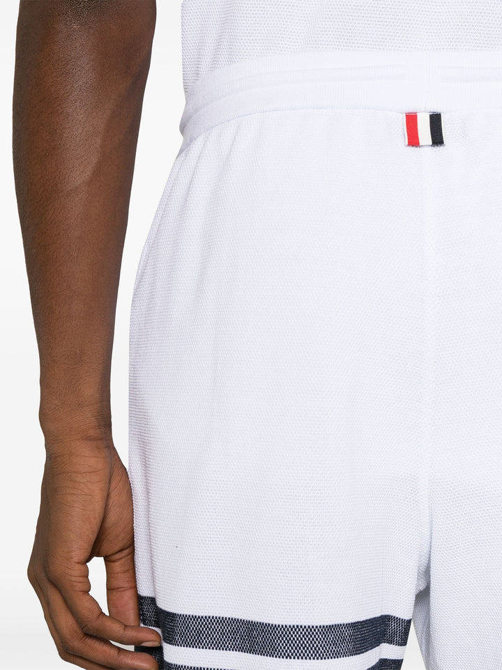 Cotton Pique 4-Bar Shorts Men