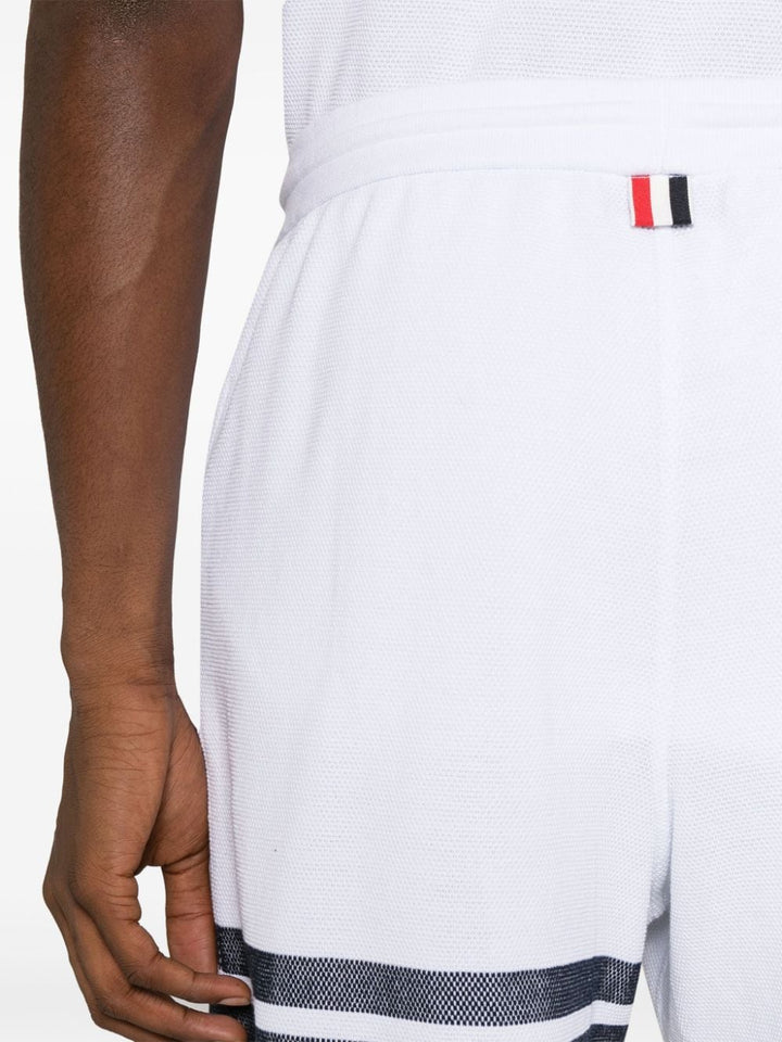 Cotton Pique 4-Bar Shorts