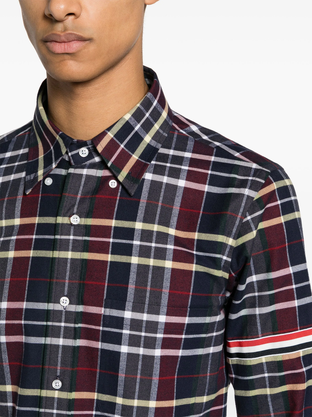 Hunting Tartan Cotton Flannel Armband Shirt