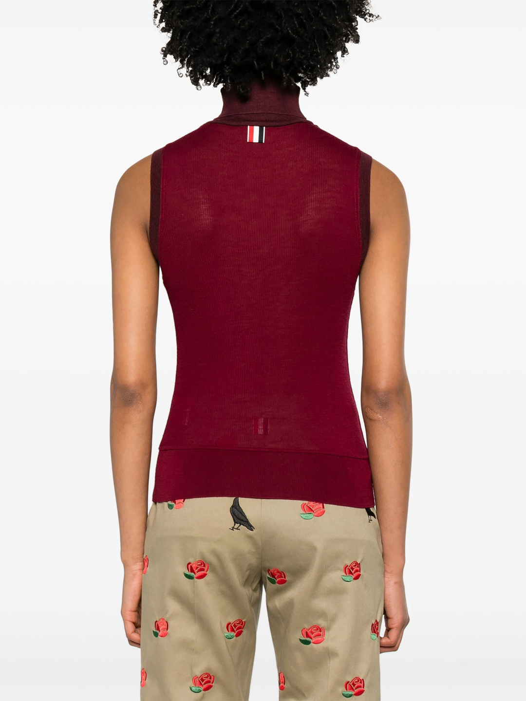 Sleeveless Turtleneck Top