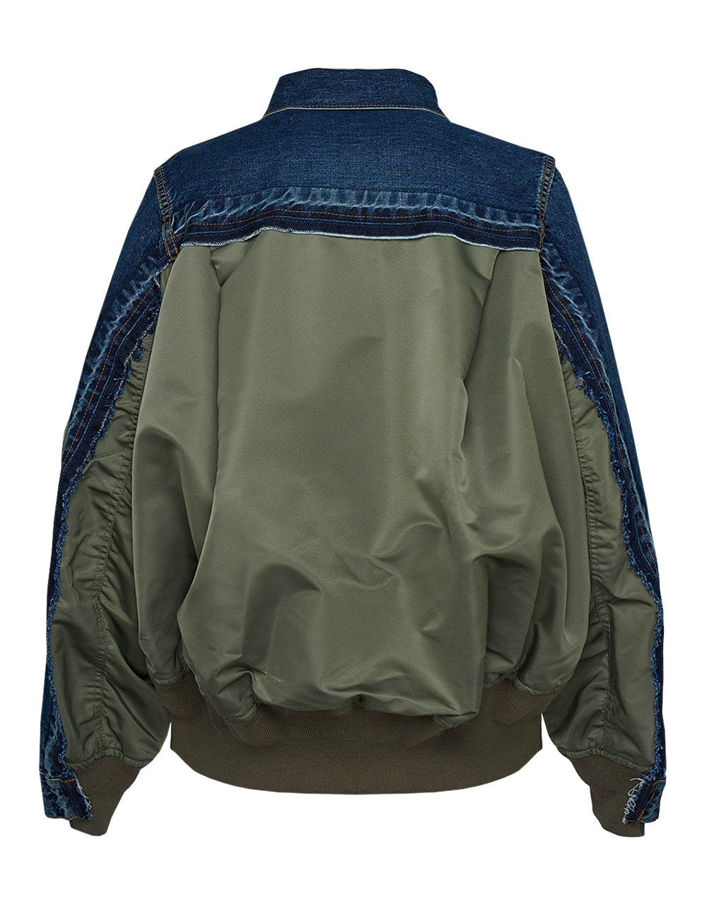 sacai Denim x Nylon Twill Jacket - view 2