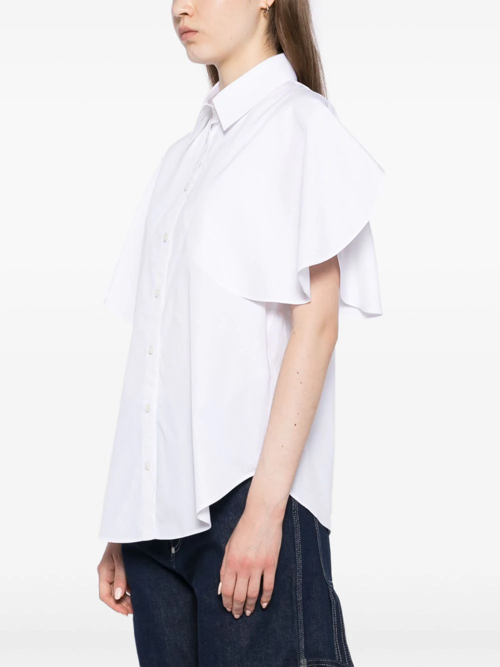 Cotton Round Sleeve Shirt