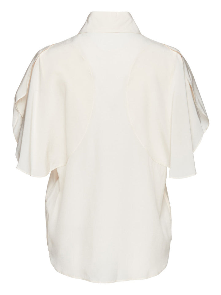 Silk Round Sleeve Shirt