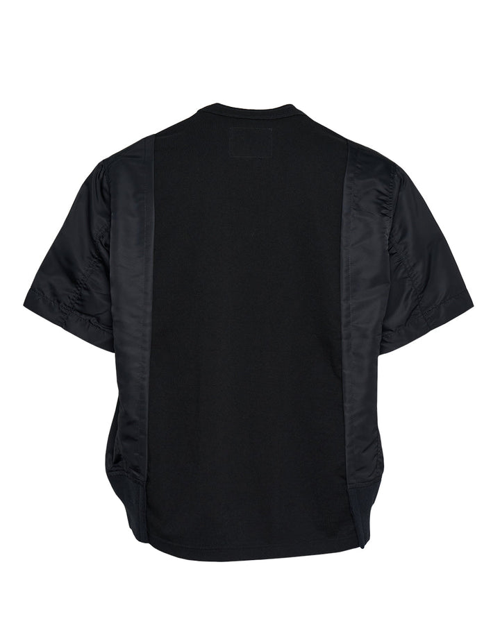 Nylon Twill x Cotton Jersey T-Shirt