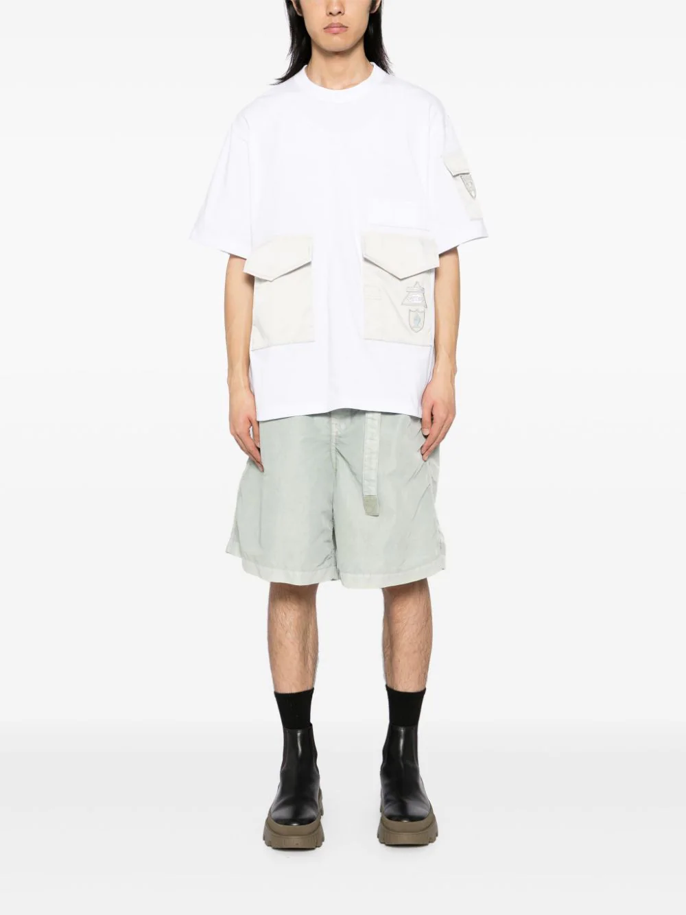 Quần short vải twill nylon nhuộm màu