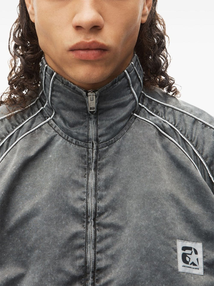 Oversized Piped Track Jacket