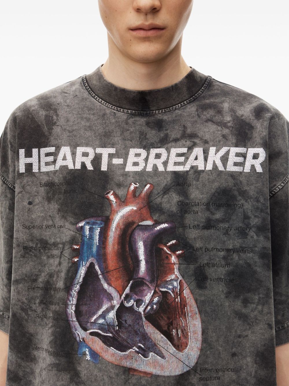 Heartbreaker Graphic Print Tee In Cotton Jersey