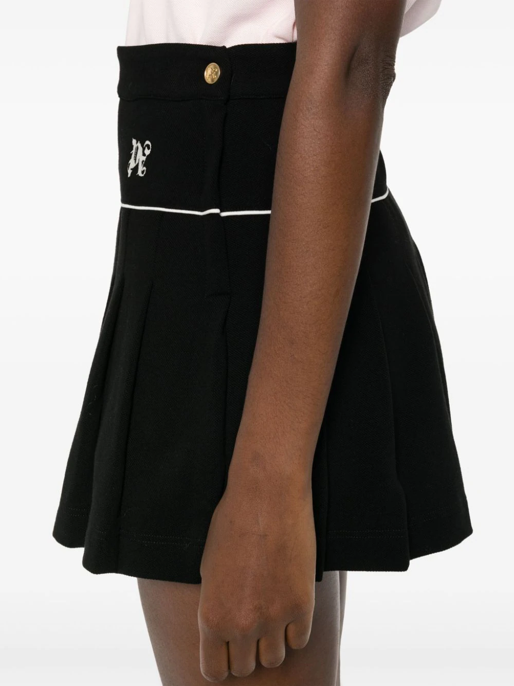 PA Monogram Pleated Skirt