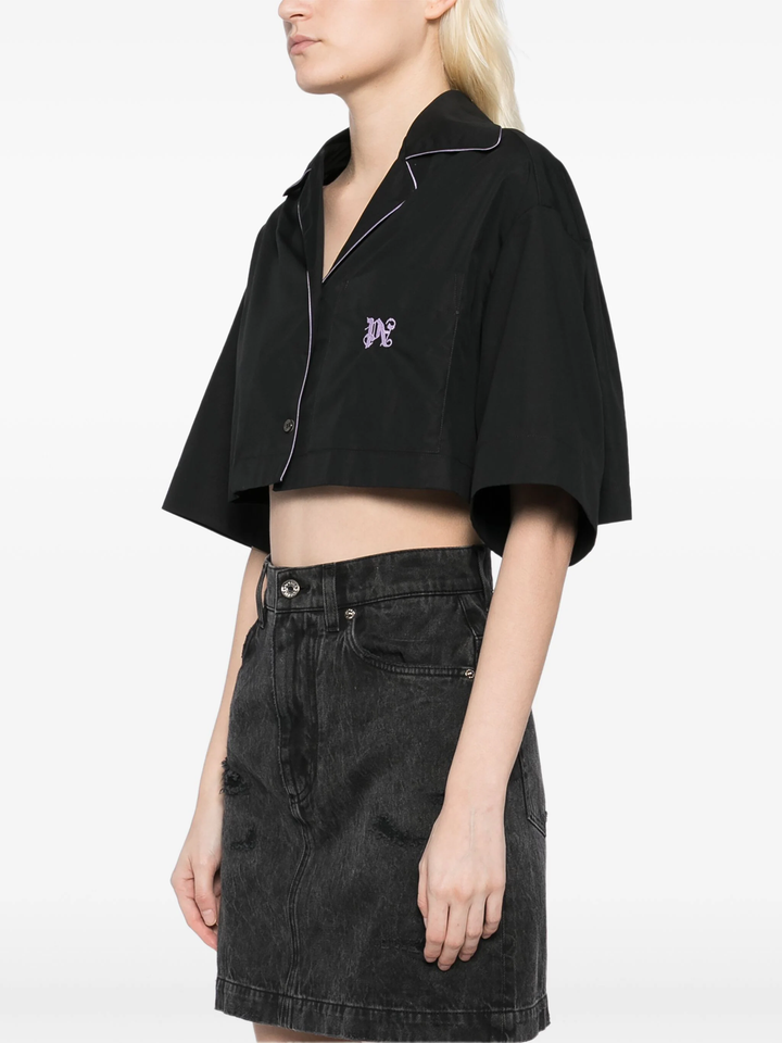 Monogram Cropped Shirt