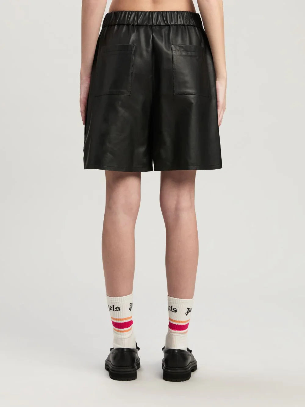 Monogram Leather Shorts