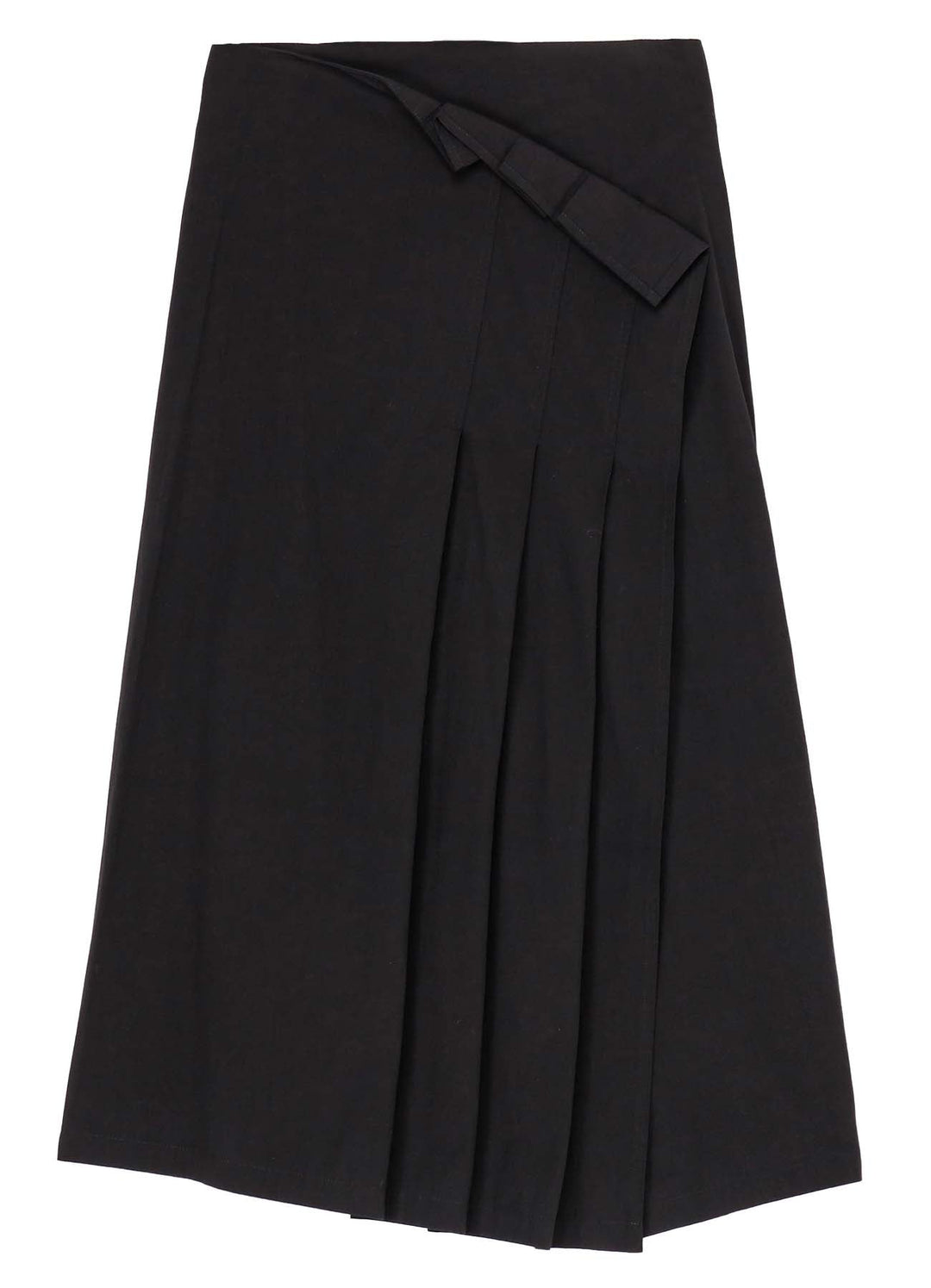 Pleated Wrap Skirt