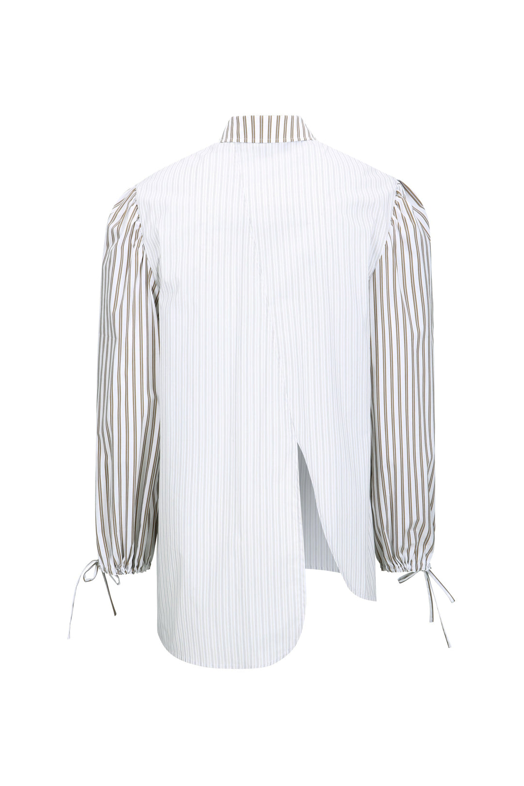 Bouquet Stripe Asymmetric Shirt