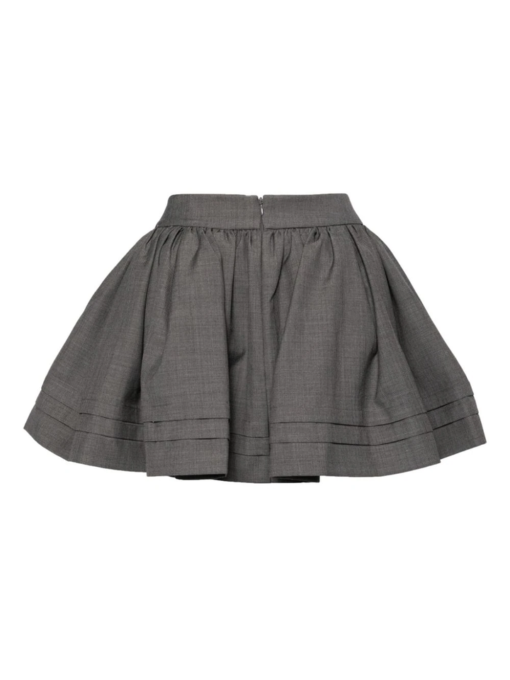 Tuck Edge Short Skirt