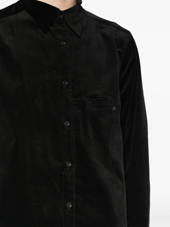 Velveteen Round Hem Shirt