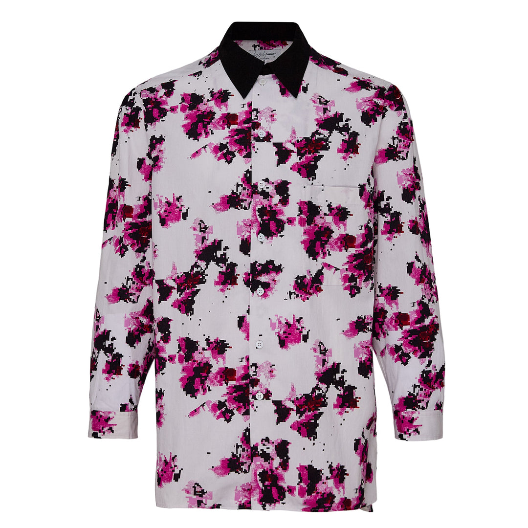 Broad Flower Print Big Blouse