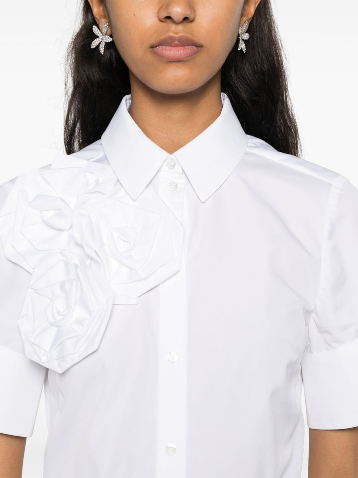 Button Down Shirt With Rosettes