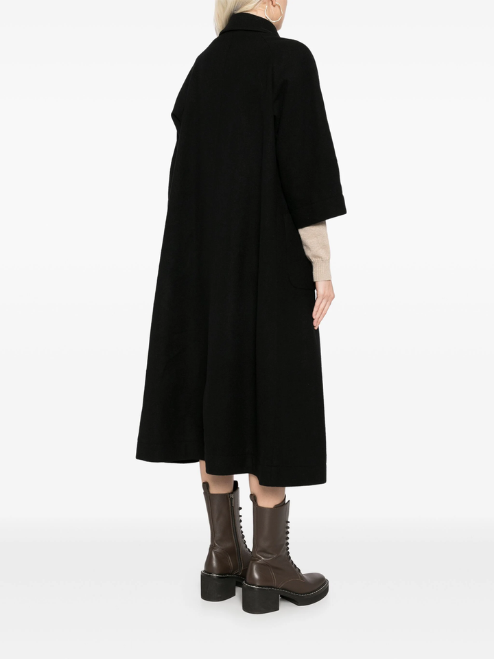 Cropped Raglan Sleeve Coat