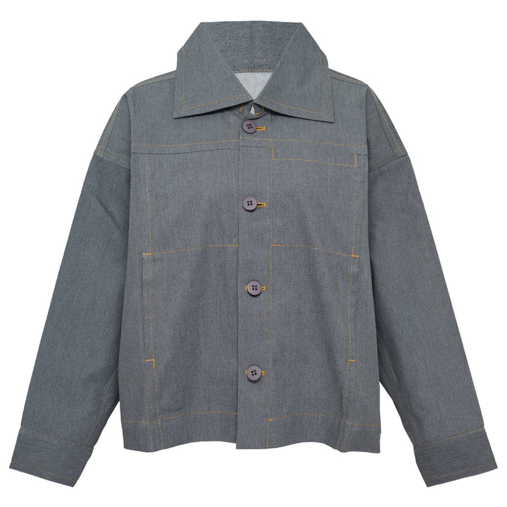 Flat Denim Coll Jacket