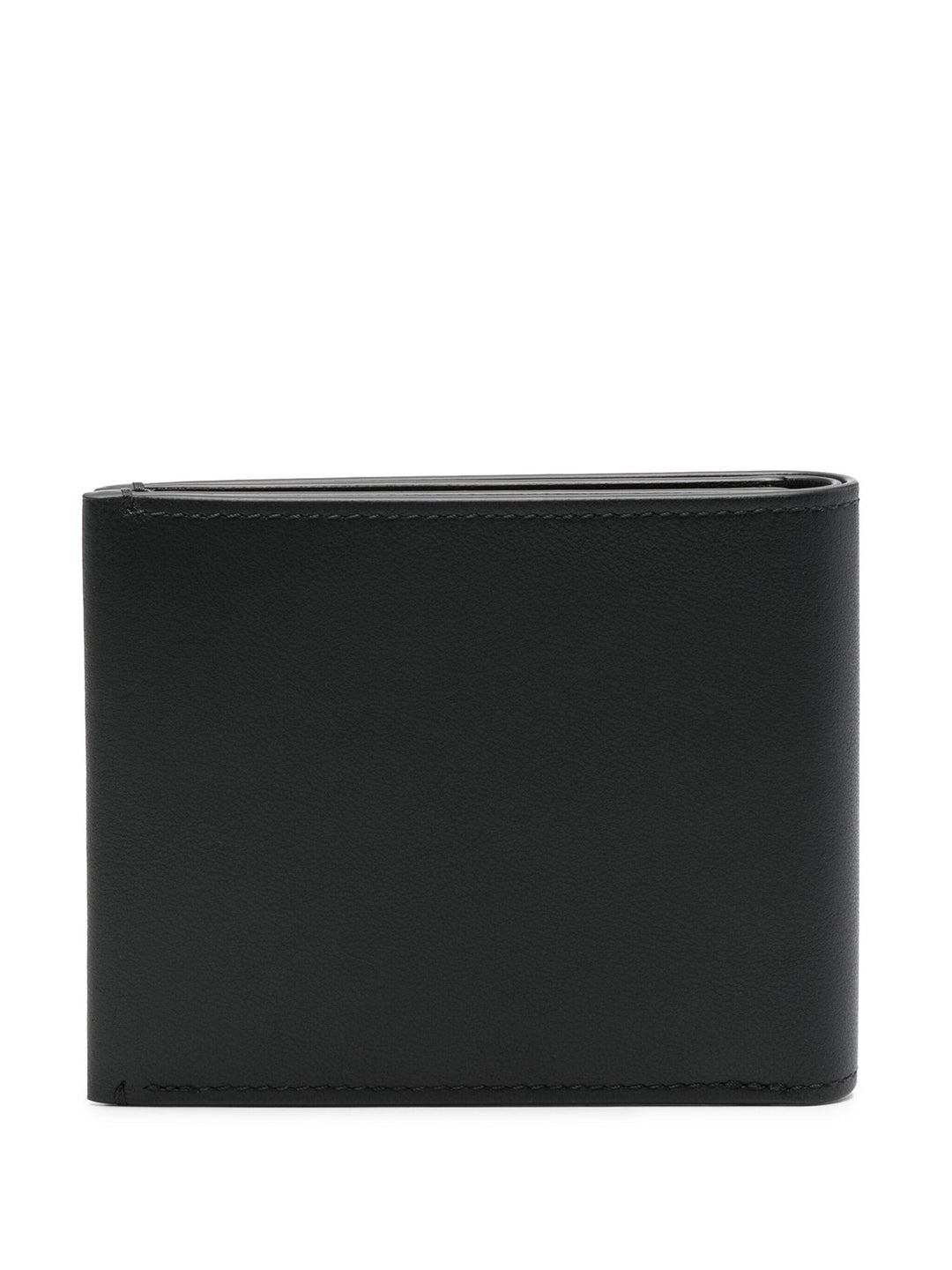 Camberwell 8 Card Wallet Black Shiny Smooth Leather