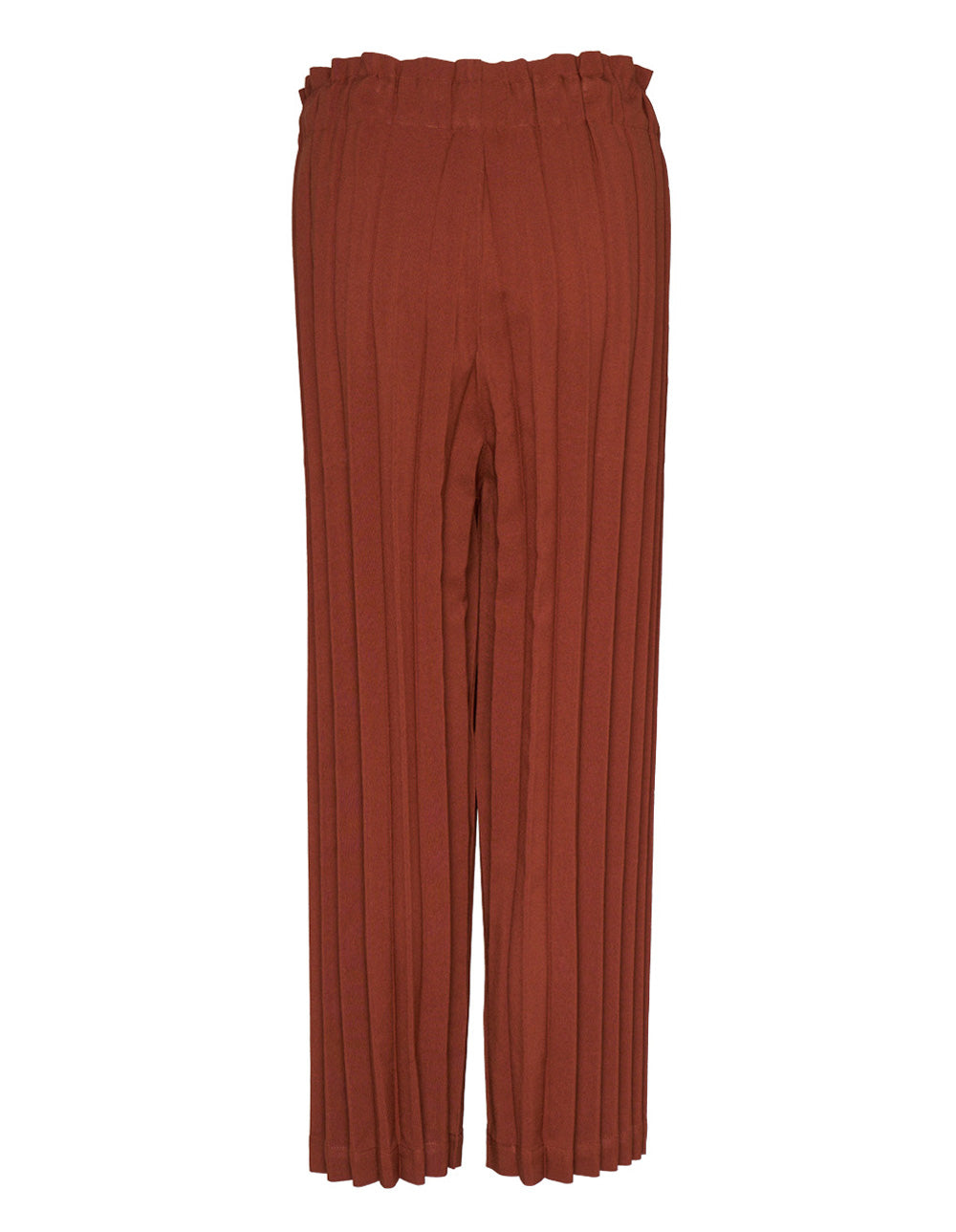 Color Pleats Bottom Pants