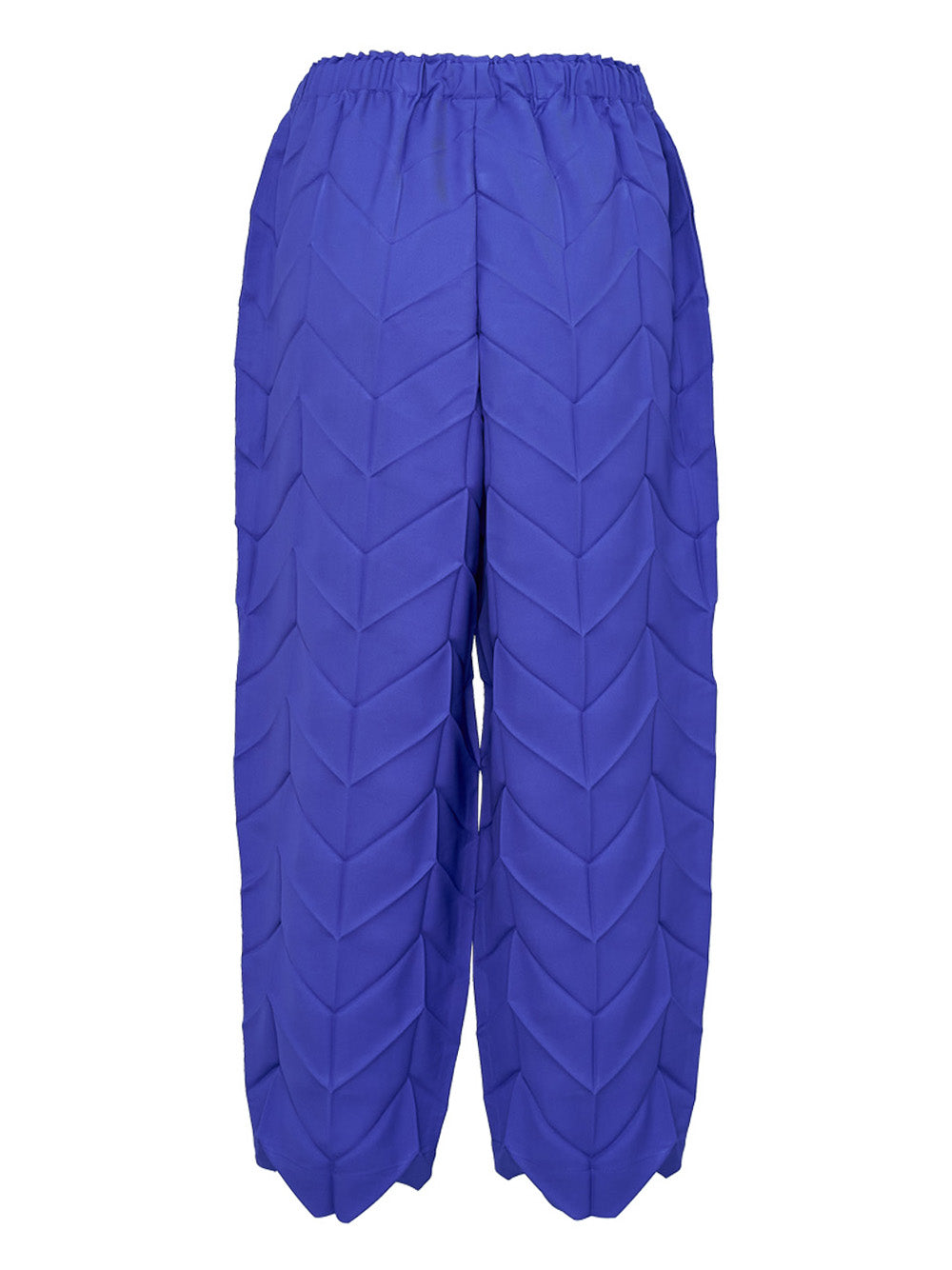 Zig Zag Pleats Bottom Slim Pants